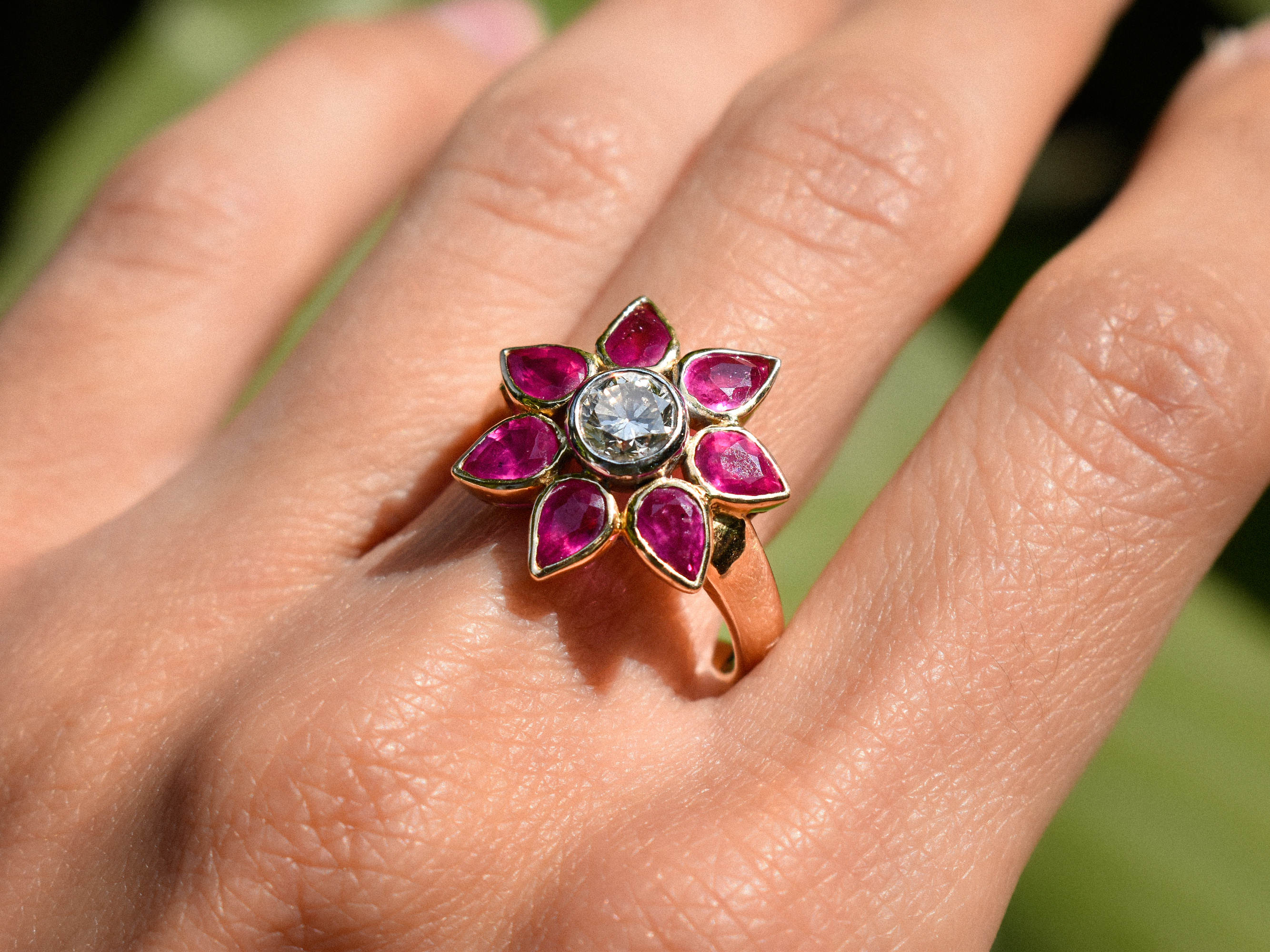 Flower Enagagement Rings